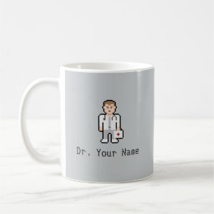 Docteur fait sur commande Mug de pixel