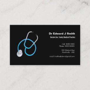 Docteur MD Médicale Carte de visite Modèle de conc