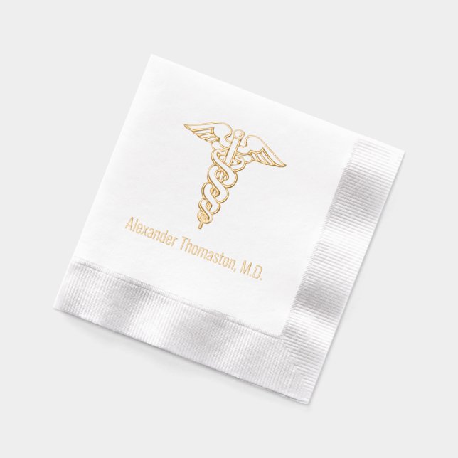 Docteur Médicale Caduceus Nom professionnel (Gauche)