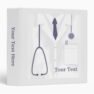 Docteur Médicale Lab Coat Classeur personnalisé
