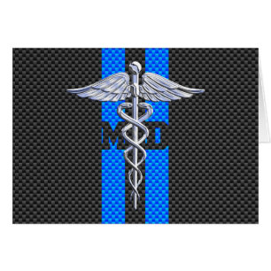 Docteur Médicale MD Caduceus sur le style de fibre