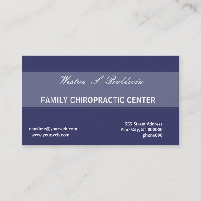 Docteur minimal simple Chiropractic de rendez-vous (Devant)