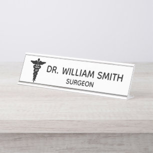 Docteur plaque d'identification