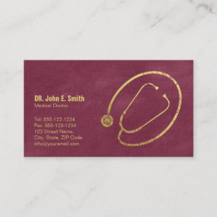 Docteur, rendez-vous d'or de stéthoscope de toile