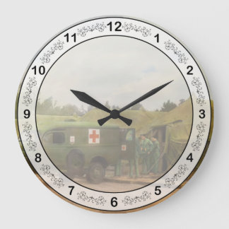 Doctor - 1942 - Transferring the patient Large Clock