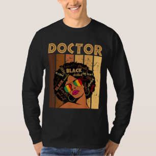 Doctor Afro African American Women Black History M T-Shirt