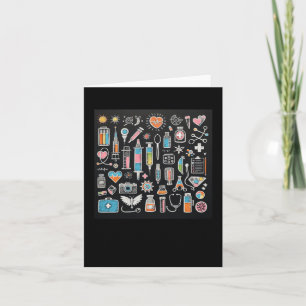 Doctor And Medical Equipment Sticker Card