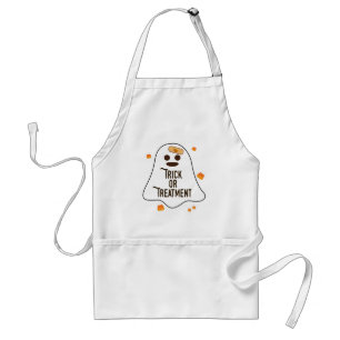 Doctor and Nurse Halloween Trick or Treatment Standard Apron