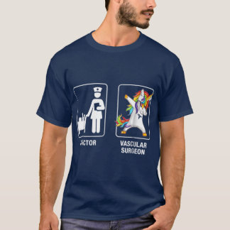 Doctor And Vascular Surgeon Unicorn Dabbing Gifts  T-Shirt