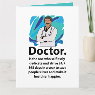 Doctor Appreciation Quote Card