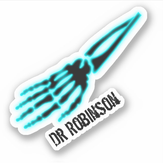Doctor Blue Xray Skeleton Hand Bones (Front)