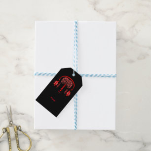 Doctor Brain Tissue Listening to Music Gift Tags