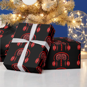 Doctor Brain Tissue Listening to Music Wrapping Paper