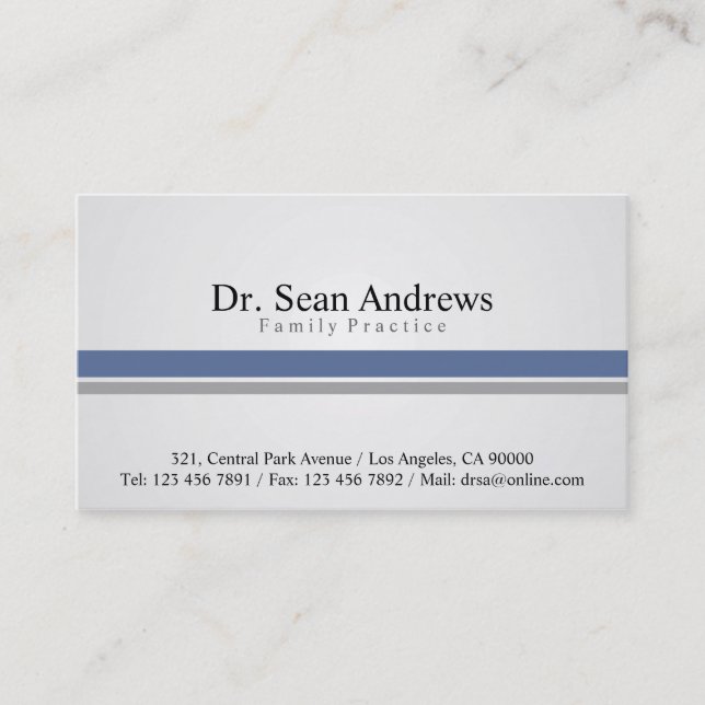 Doctor - Business Cards (Front)