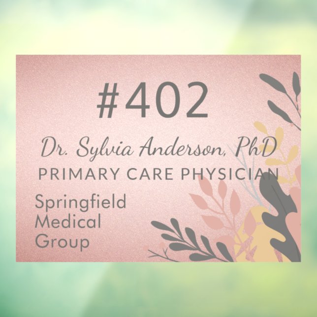Doctor Business Sign Window Cling Decal (Sheet 3)