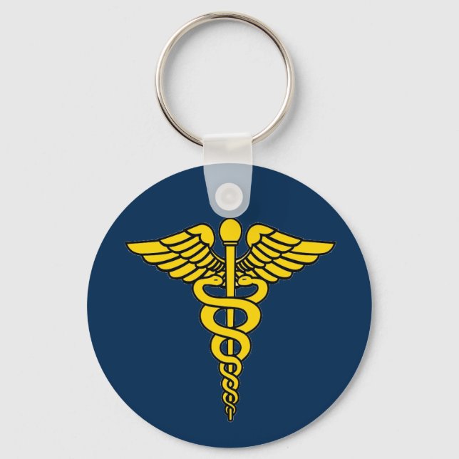 Doctor Caduceus Keychain (Front)
