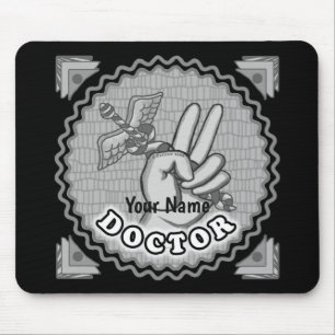 Doctor Caduceus Peace  Mouse Pad
