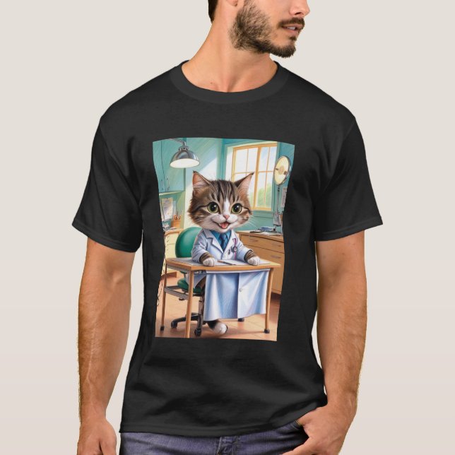 Doctor Cat T-Shirt (Front)