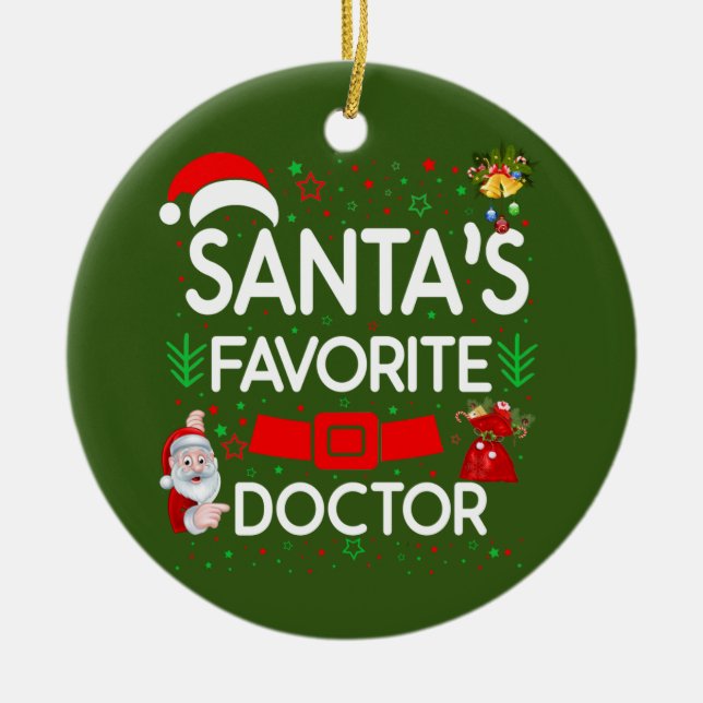 Doctor Ceramic Ornament (Front)
