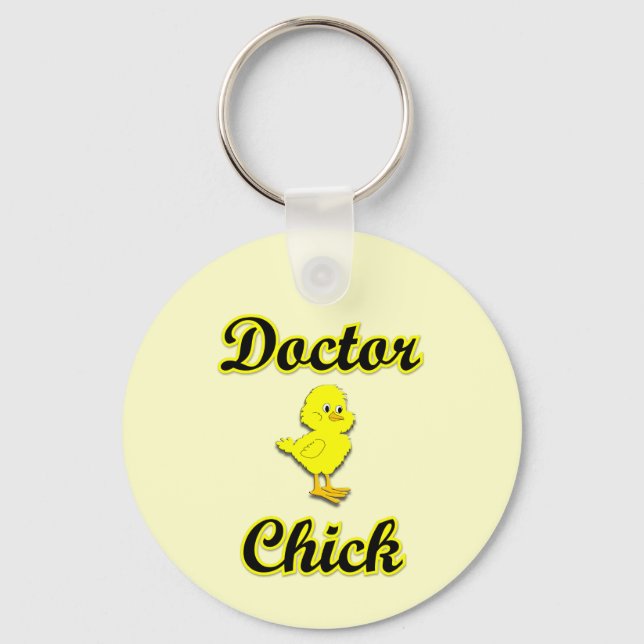 Doctor Chick Keychain (Front)