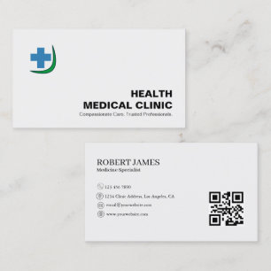 Doctor Clinic Business Card   Customizable