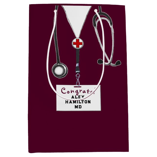 Doctor Congrats Medium Gift Bag (Front)