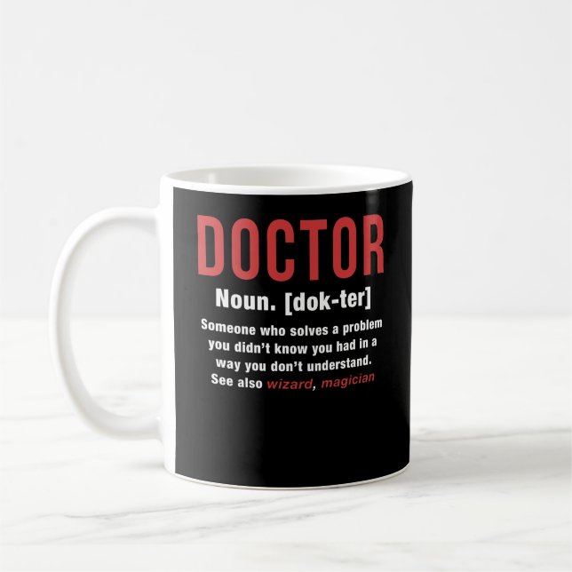 Doctor Definition Coffee Mug (Left)