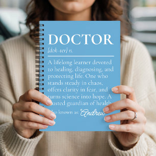Doctor Definition Custom Journal Gift for Doctors