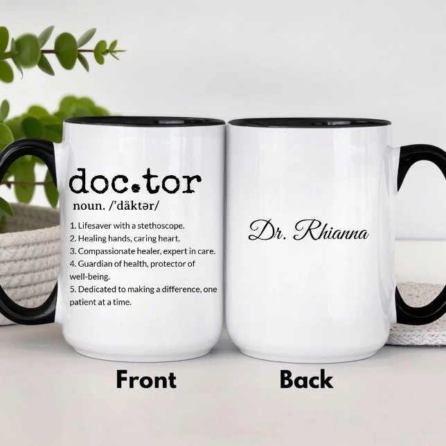 Doctor Definition Lifesaver with a Stethoscope Mug (Creator Uploaded)