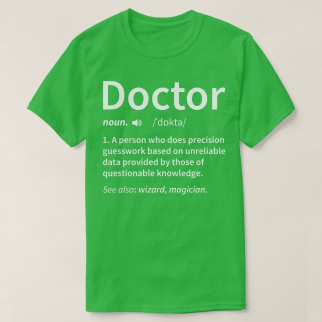 Doctor Definition T-Shirt (Design Front)