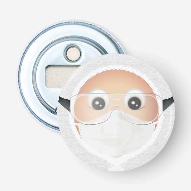 Doctor Emoji Bottle Opener (Front)