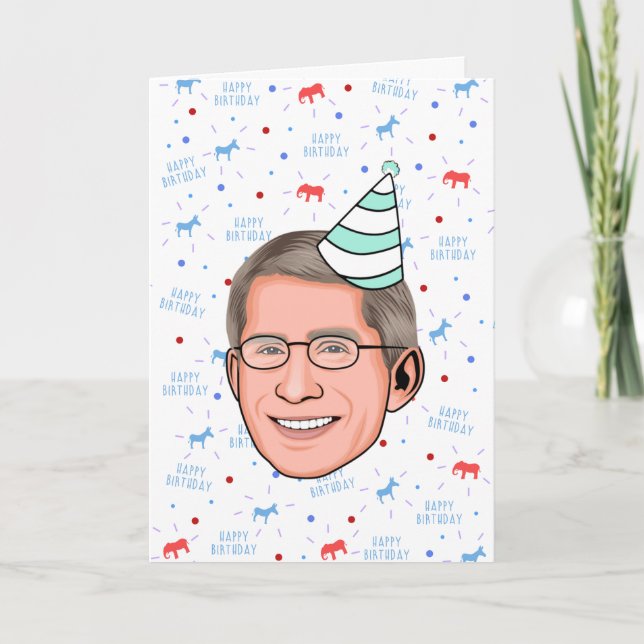 Doctor Fauci Birthday Card (Front)