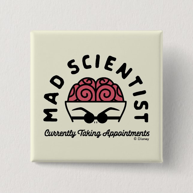 Doctor Finklestein - Mad Scientist 2 Inch Square Button (Front)
