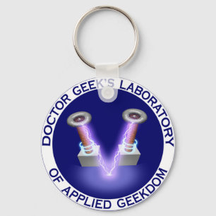 Doctor Geek's Laboratory Logo Keychain