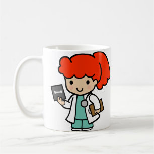 Doctor Girl with Xray Coffee Mug