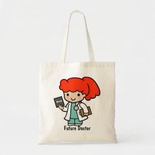 Doctor Girl with Xray Tote Bag