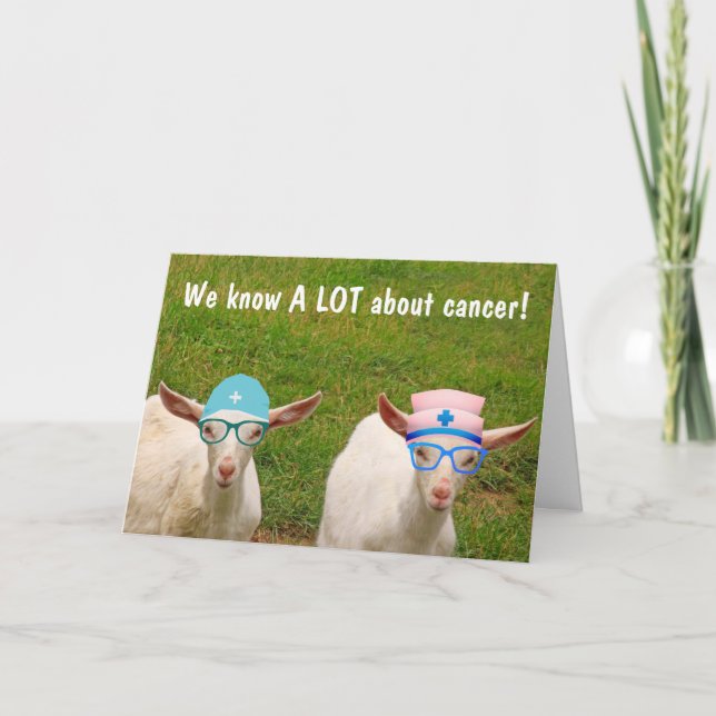 Doctor Goats Cancer Support Card (Front)