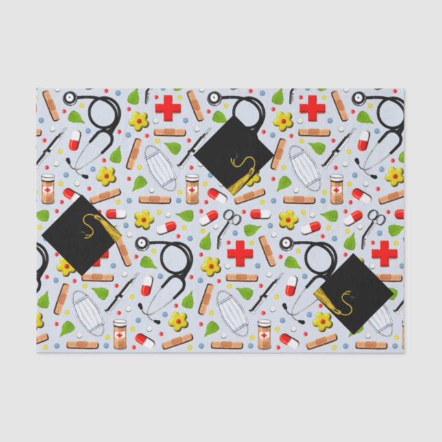 Doctor Graduation Gift Tissue Paper (Front)