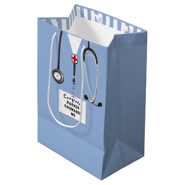 Doctor Graduation Medium Gift Bag (Front Angled)