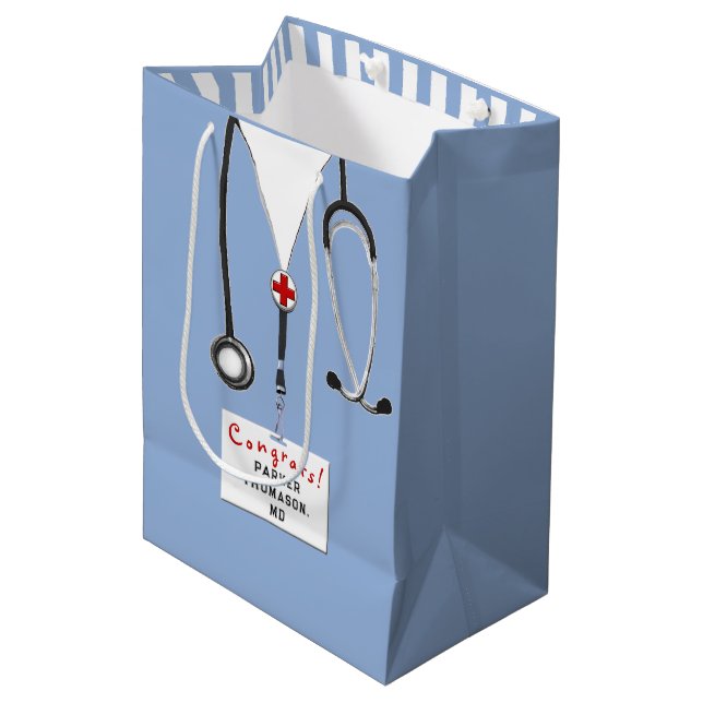 Doctor Graduation Medium Gift Bag (Front Angled)