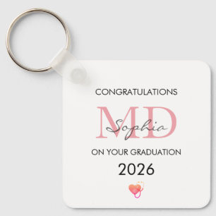 Doctor Graduation Personalized Name Class of 2026 Keychain