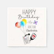 Doctor Happy Birthday Balloons Flat Birthday