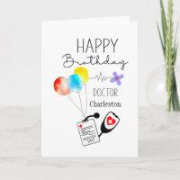 Doctor Happy Birthday Balloons Personalized
