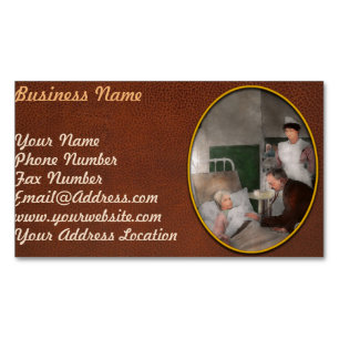 Doctor - Hospital - Bedside manner 1915 Magnetic Business Card