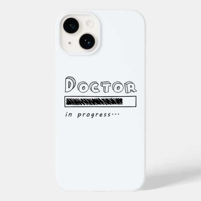 Doctor In Progress Funny Med Student Loading Bar Case-Mate iPhone Case (Back)