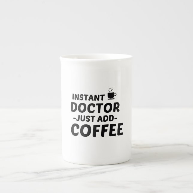 DOCTOR INSTANT JUST ADD COFFEE BONE CHINA MUG (Front)