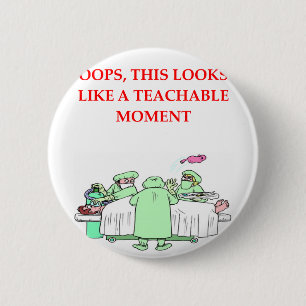 doctor joke 2 inch round button