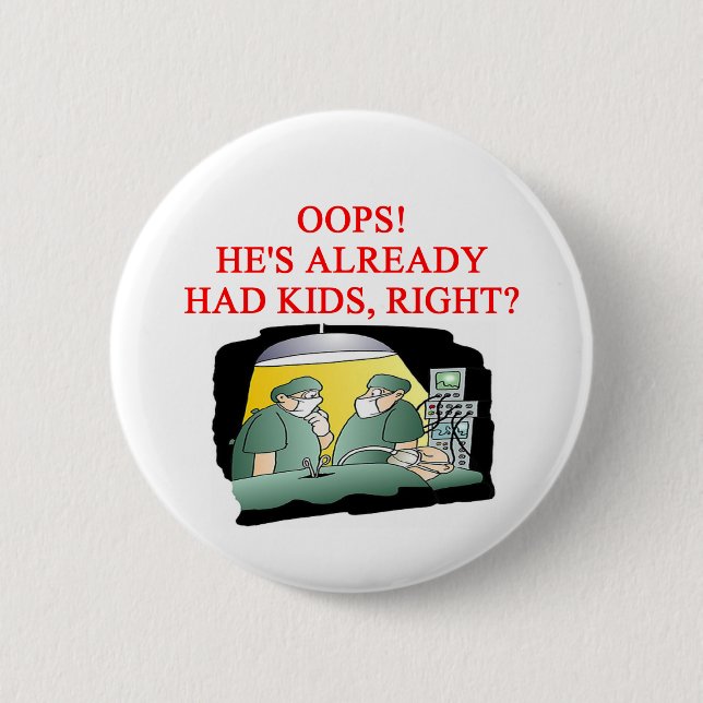 DOCTOR joke 2 Inch Round Button (Front)