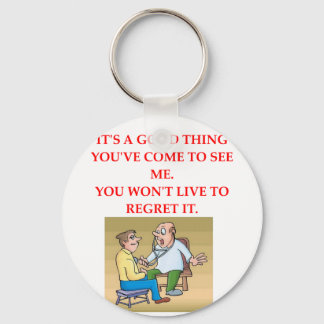 doctor joke keychain