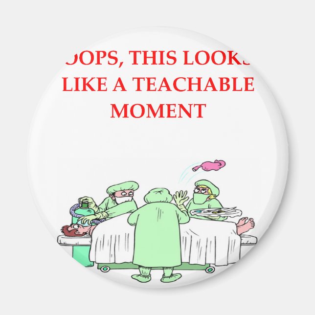 doctor joke magnet (Front)